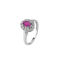 Anello Bliss Donna Regal in Oro bianco Rubino 20073984